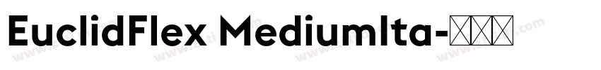 EuclidFlex MediumIta字体转换